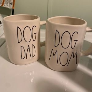 Rae Dunn Dog Mom and Dog Dad mugs